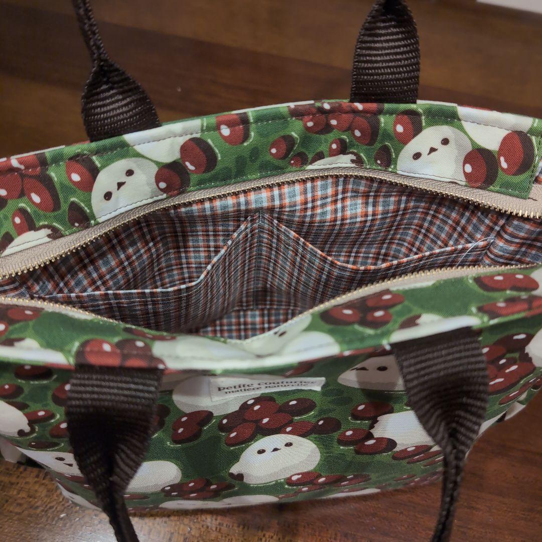 夢咲堂ページ❤シマエナガ❤トートバッグ❤ハンドメイド