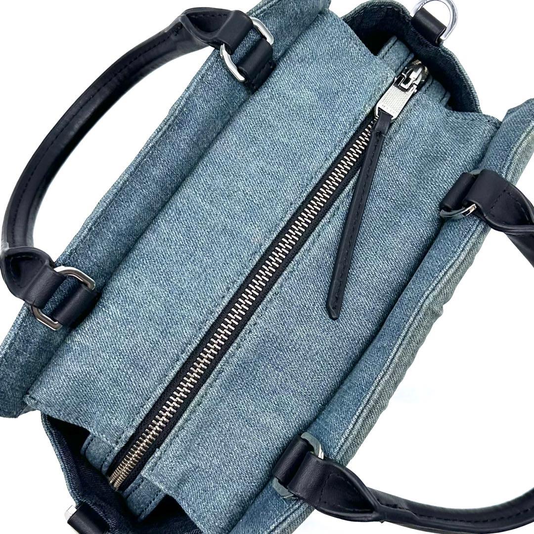 使用少✨DIESEL ディーゼル 2way デニムバッグ キルティング ブルー系