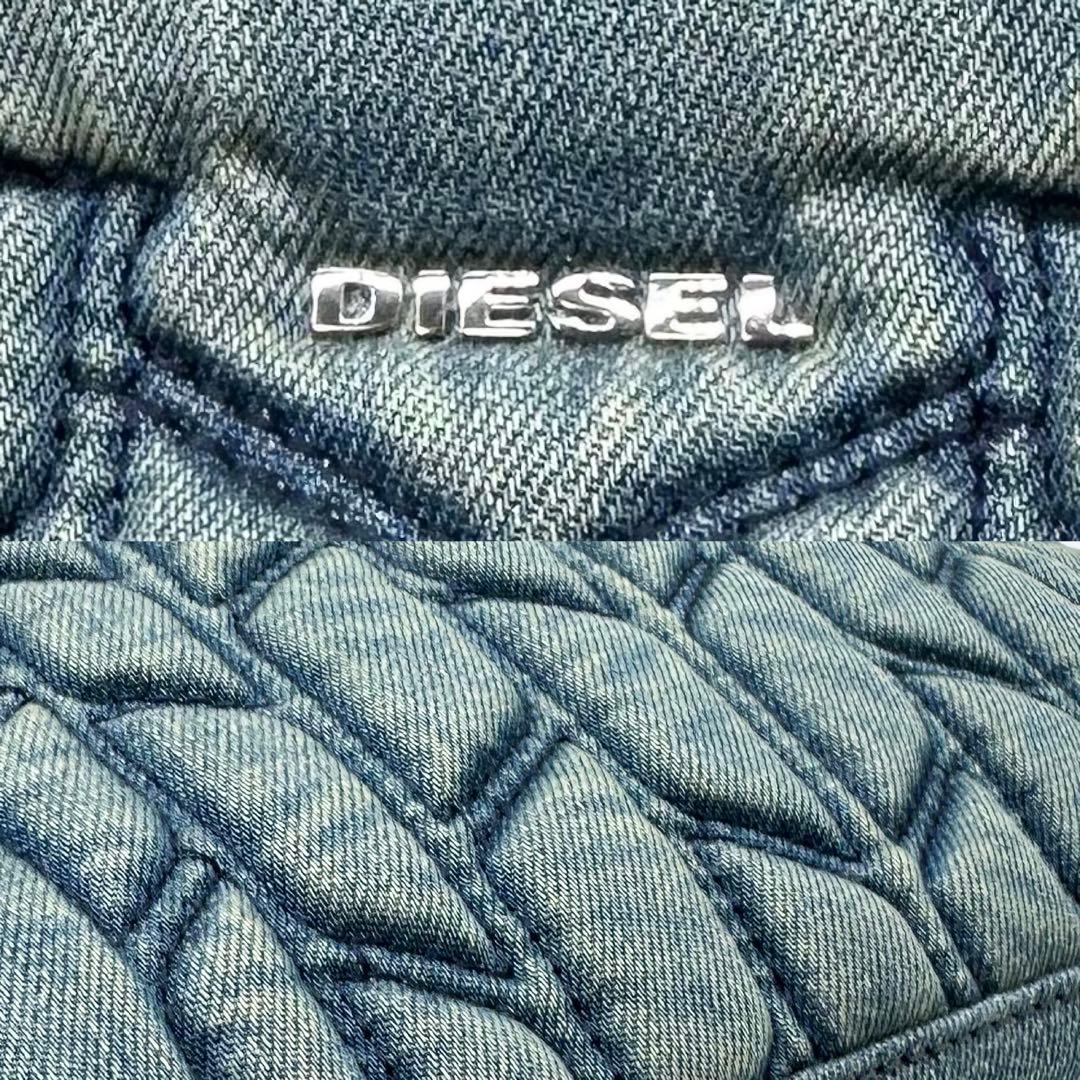 使用少✨DIESEL ディーゼル 2way デニムバッグ キルティング ブルー系