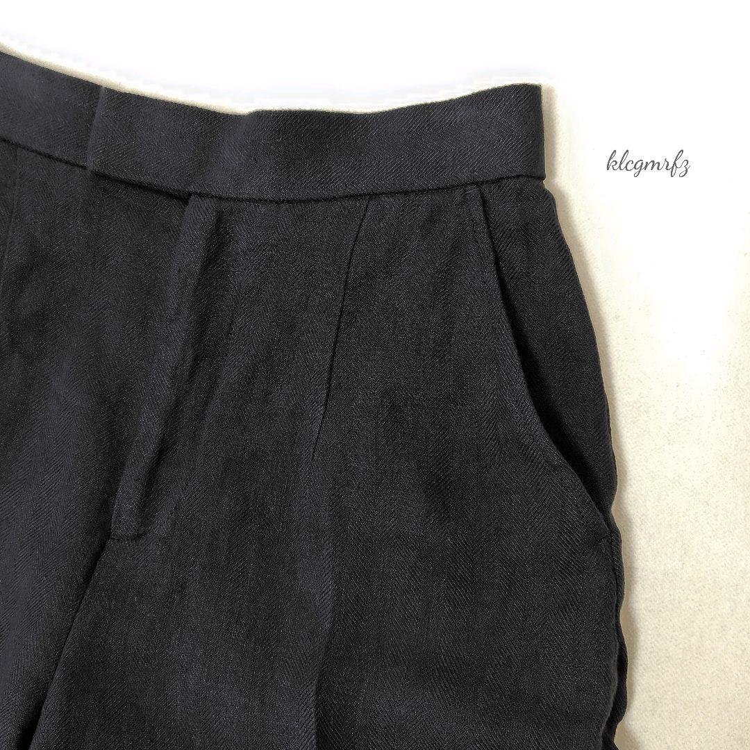 Curensology リネン ヘリンボン ショートパンツ 麻 カレンソロジー