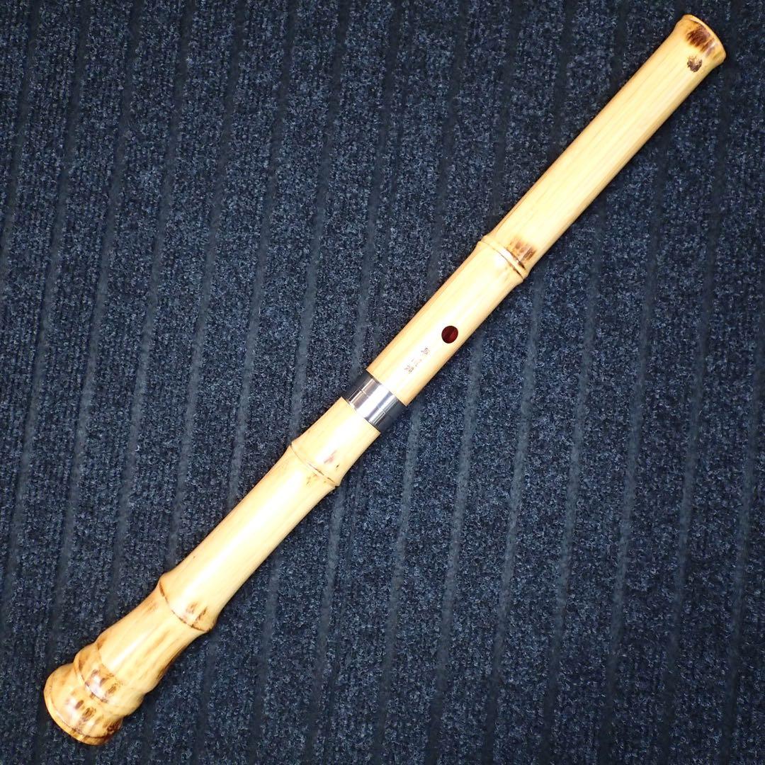 尺八 銘管 蝴蝶 1尺９寸(C♯管)七孔 品番0153