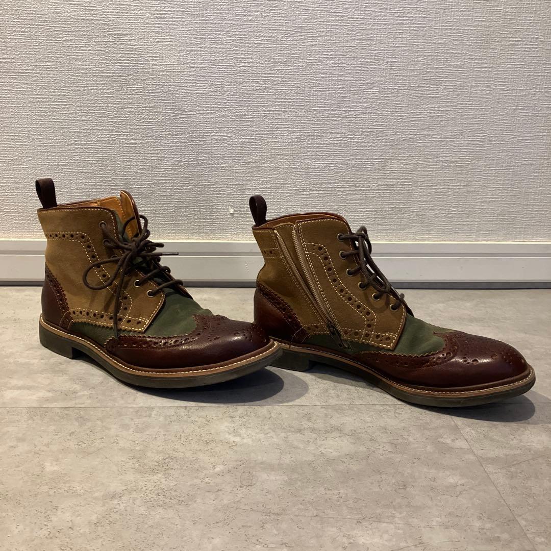 【美品】REGAL リーガル ウイングチップブーツ　NC5F 58JR