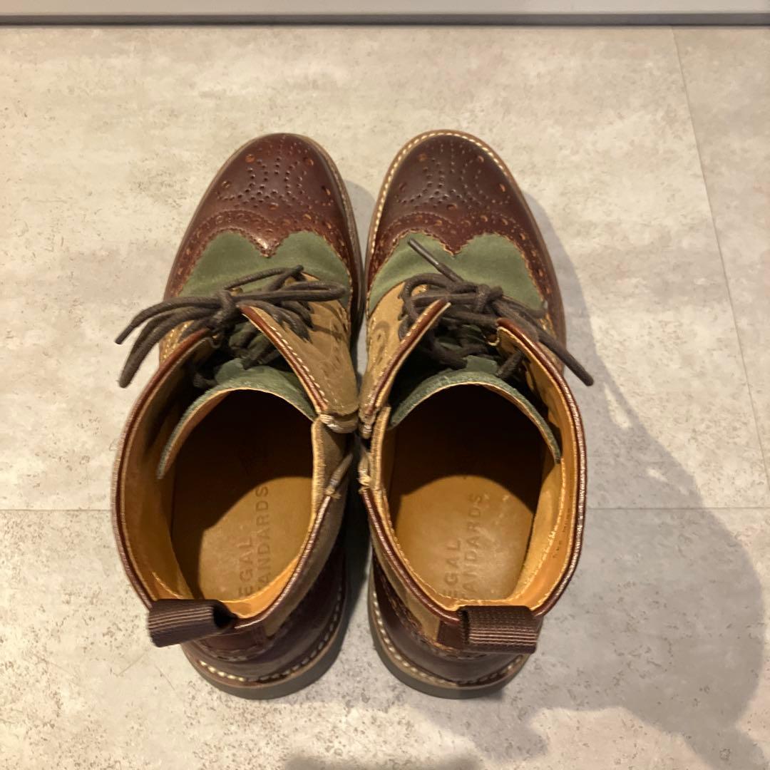 【美品】REGAL リーガル ウイングチップブーツ　NC5F 58JR