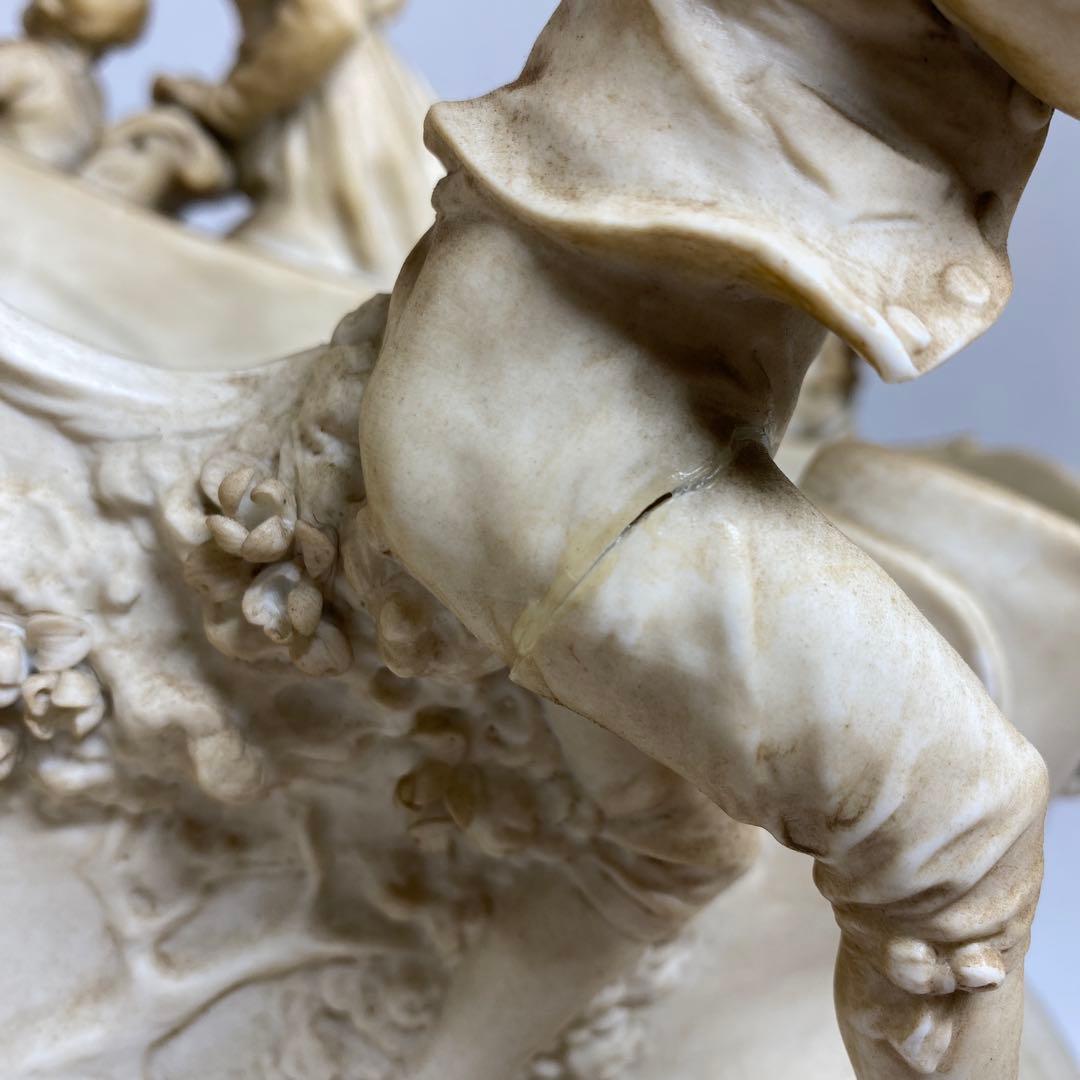 専用　C.Werner在銘　特大磁器人形　金具台付　タカト　東さ7-1012④