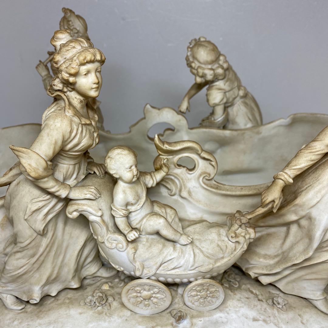 専用　C.Werner在銘　特大磁器人形　金具台付　タカト　東さ7-1012④