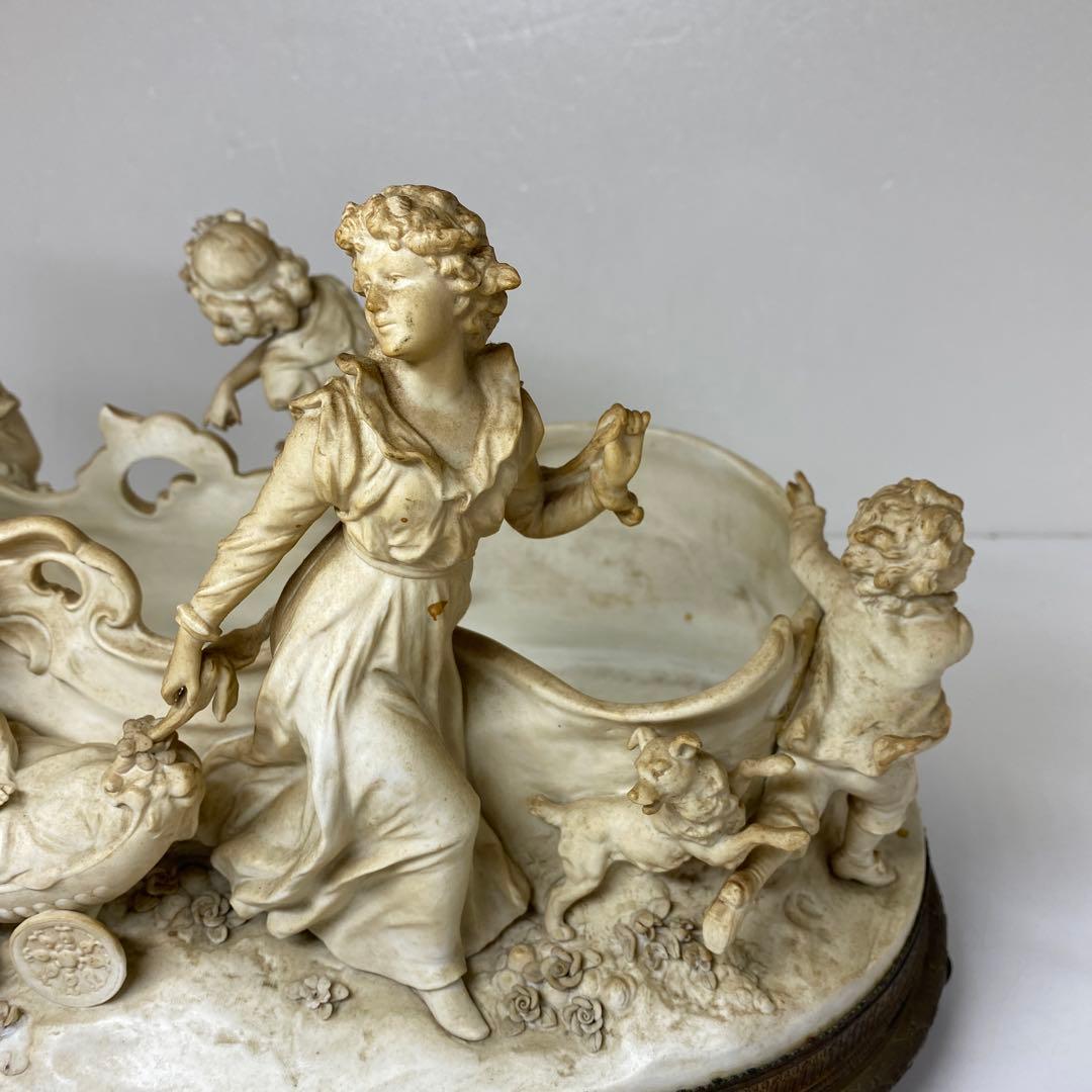 専用　C.Werner在銘　特大磁器人形　金具台付　タカト　東さ7-1012④