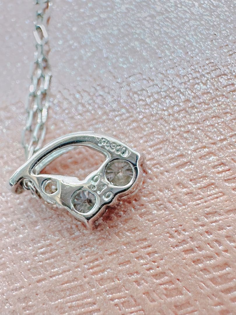 ✨美品✨ダイヤモンドトップ付きプラチナネックレス