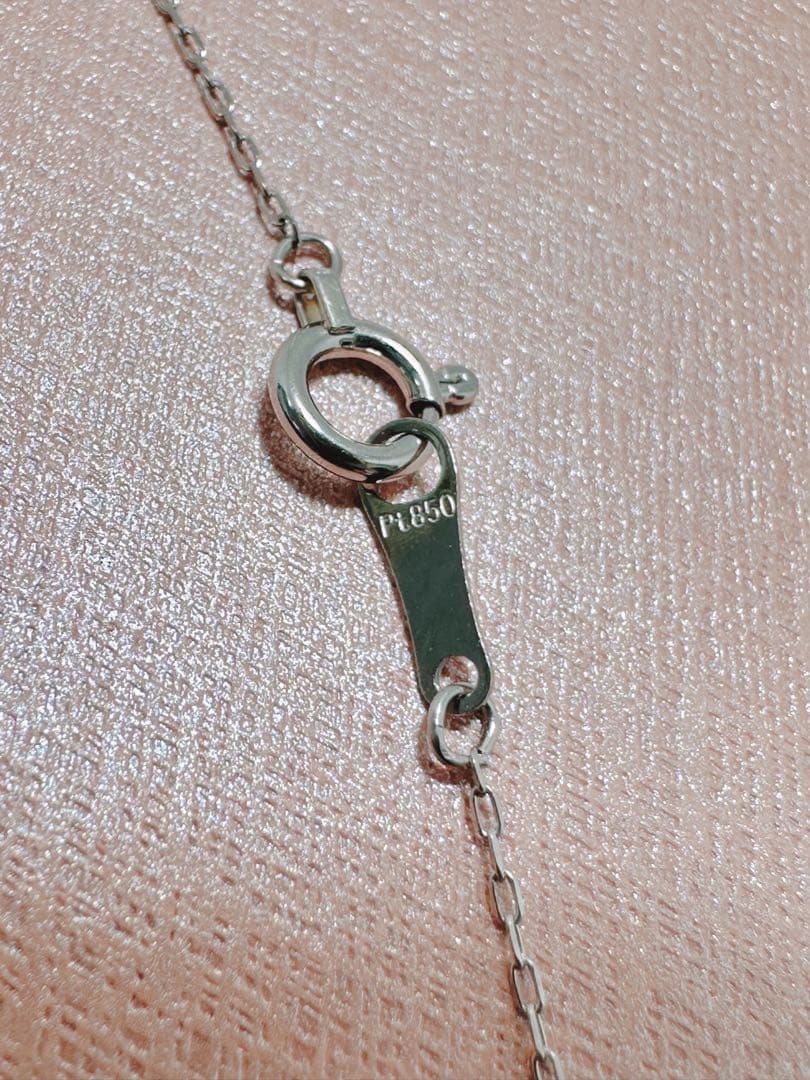 ✨美品✨ダイヤモンドトップ付きプラチナネックレス