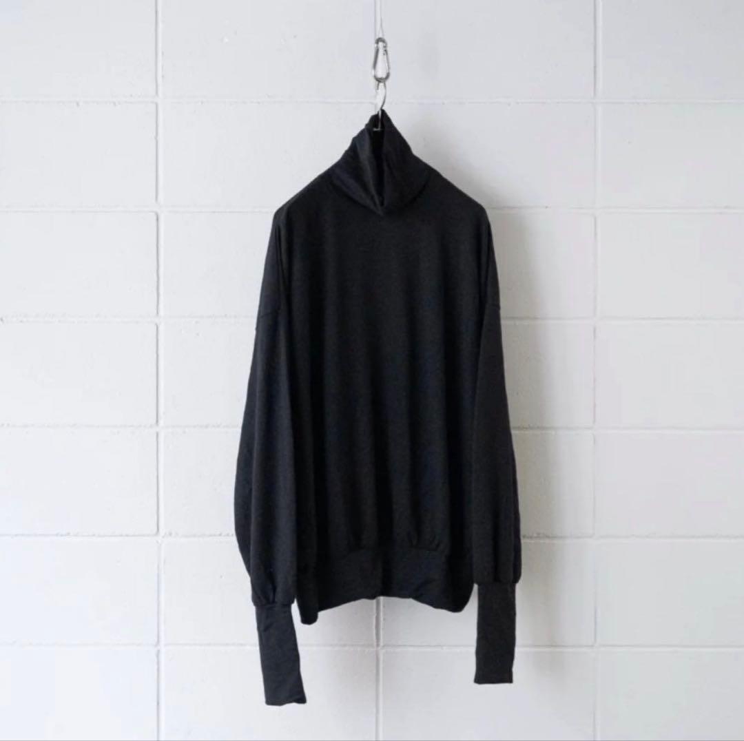 25aw 1回着用 バーベルオブジェクト ニット FREE 天竺 ハイネック