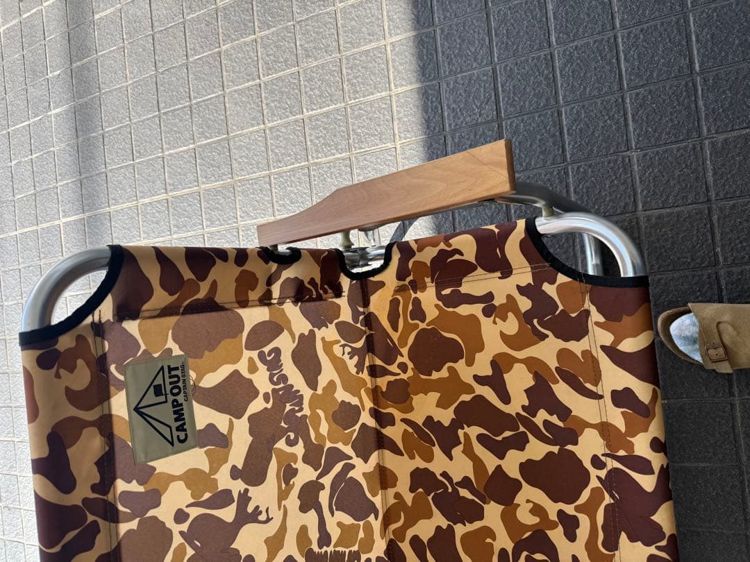 CAMP OUT アウトドアベンチ カモフラージュ