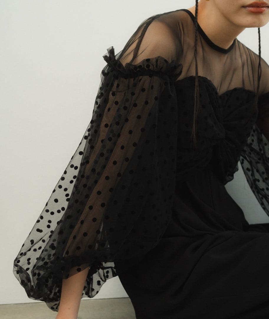 ブラック パーティードレス Lサイズ