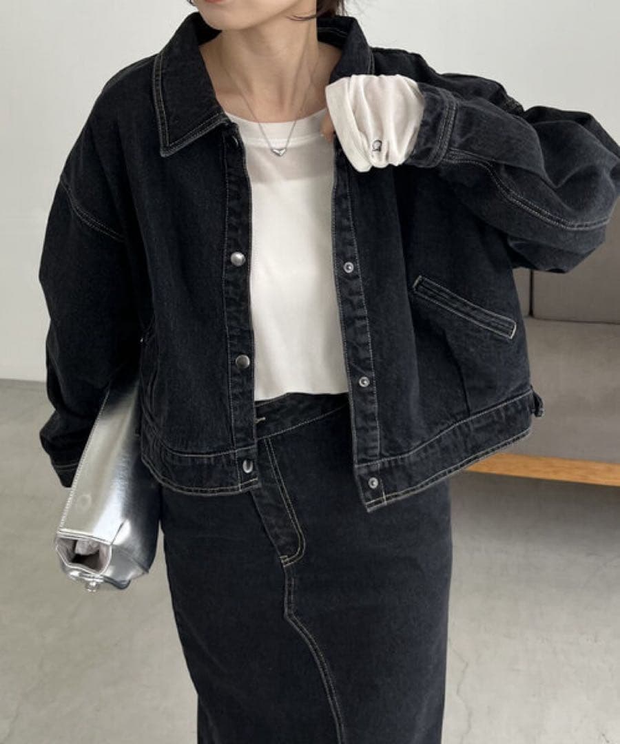 新品タグ付き！CAPRICIEUX LE'MAGE ショートデニムジャケット