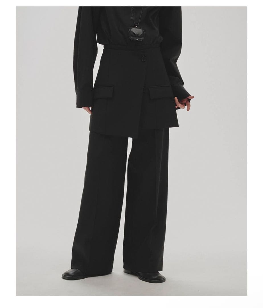 【最終値下げ】todayful Layered Twill Trousers 黒