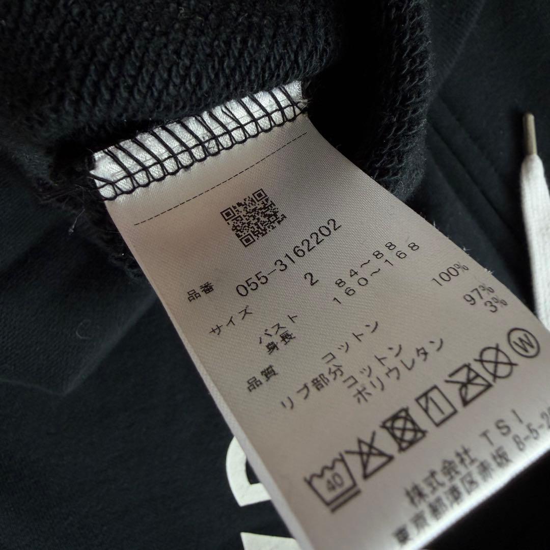 新品未使用　パーリーゲイツ　パーカー　レディース　黒　ブラック　サイズ2