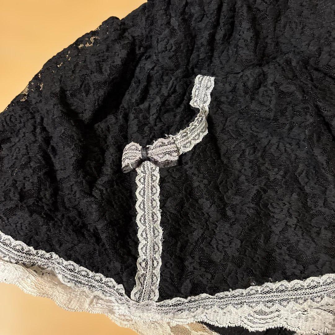 当時物　リズリサトゥララ　レトロレーススカートパンツ　平成