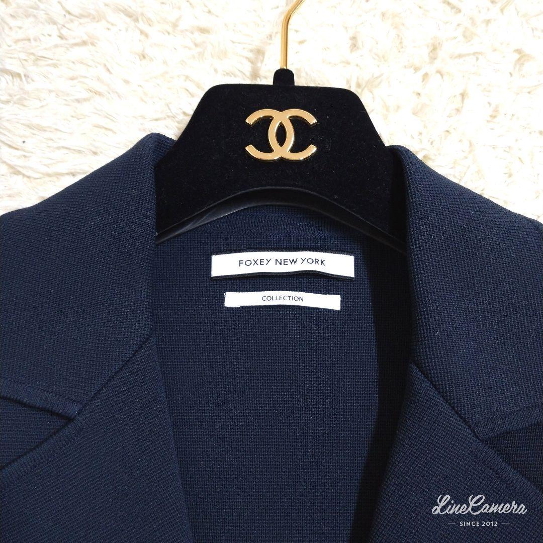 タグ付き★日本製★FOXEY　定価6.6万円　ジャケット　パール　2way　38