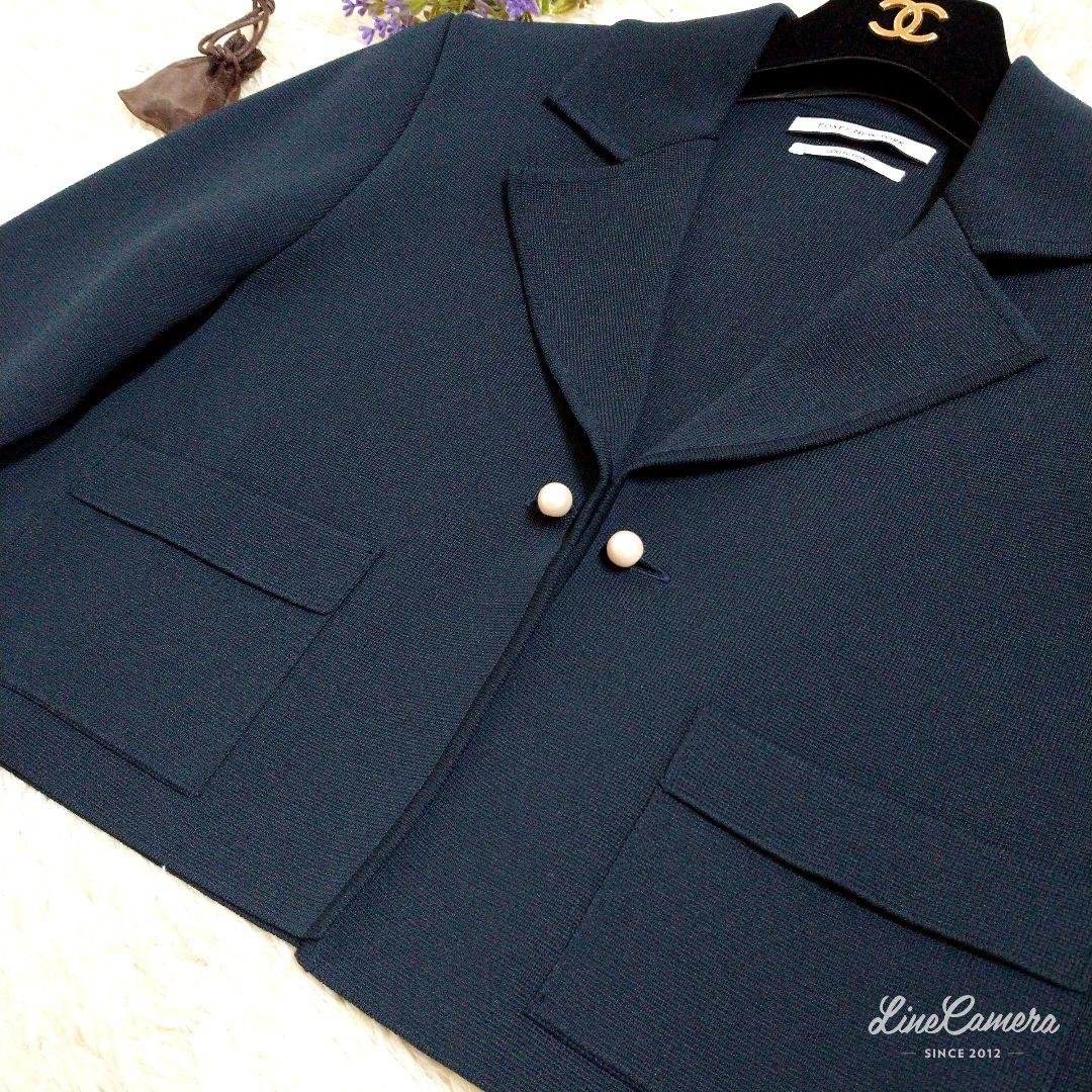 タグ付き★日本製★FOXEY　定価6.6万円　ジャケット　パール　2way　38