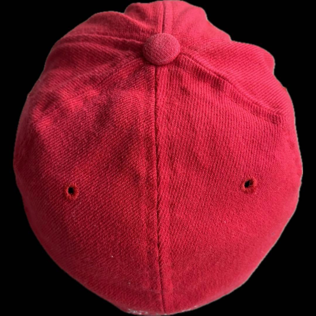 “SSリンク刺繍” old stussy 6パネルキャップ 白タグ USA製