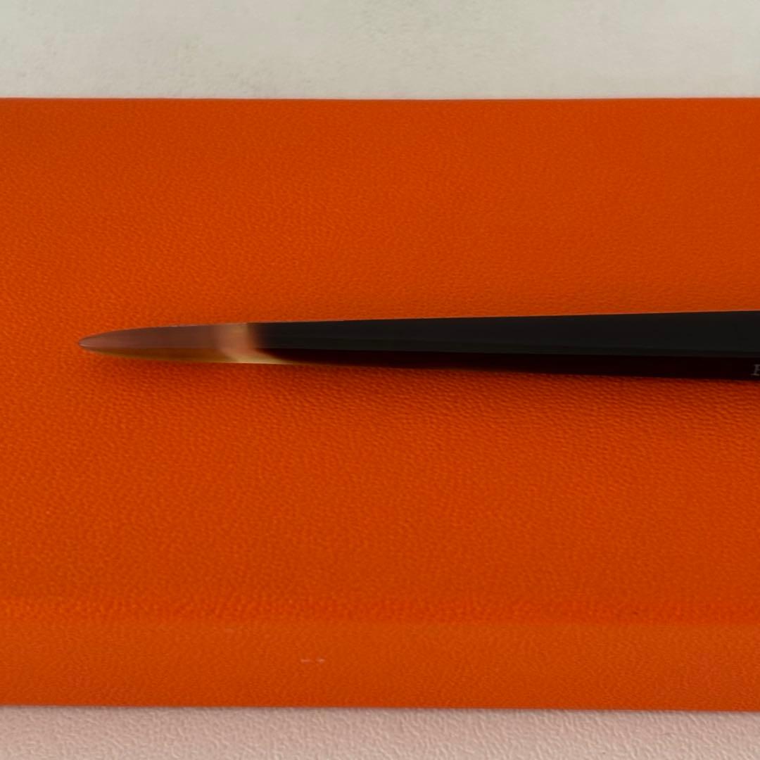 ＊未着用・新品＊ HERMES バッファローホーン 簪 / かんざし Hロゴ