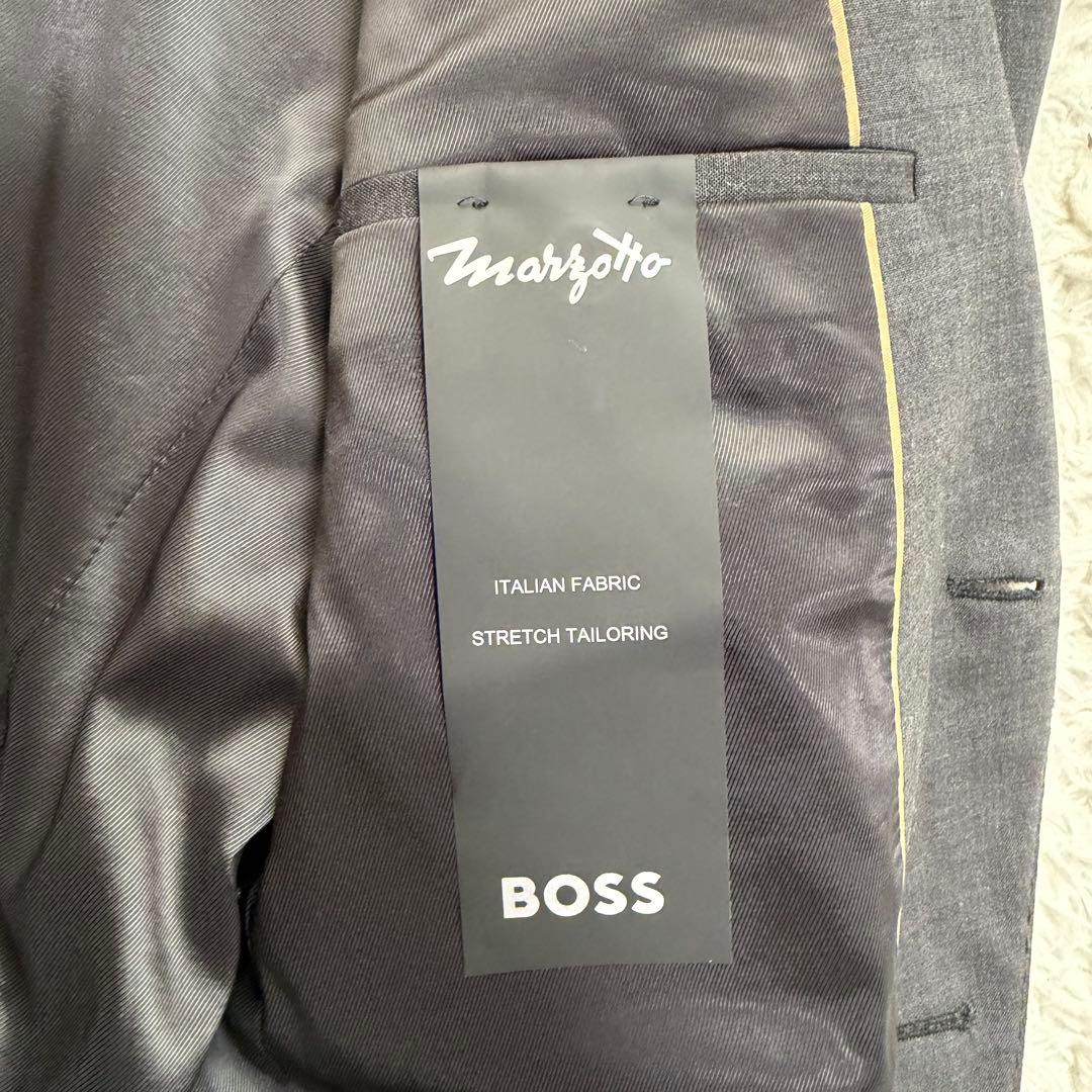現行極美品XLサイズ相当　ヒューゴボス　マルゾット生地　スーツ　セットアップ