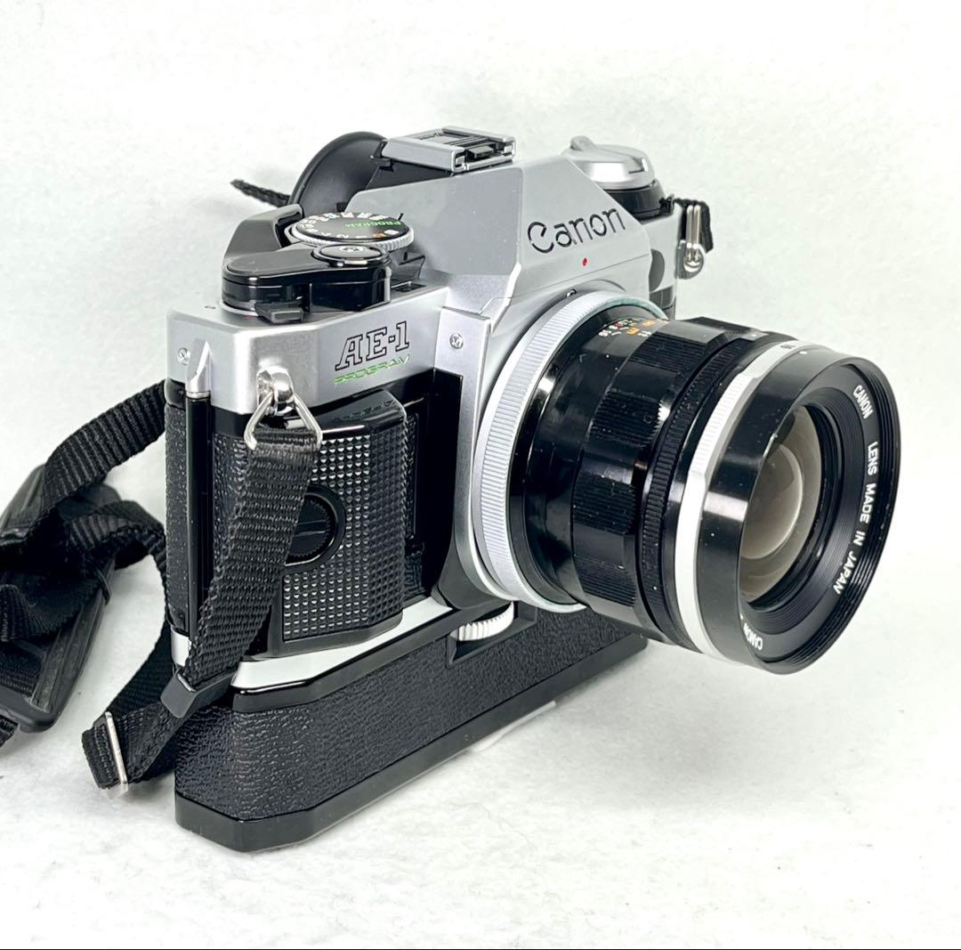 【極上品】キャノンフィルムカメラAE-1 Program 広角セット305291