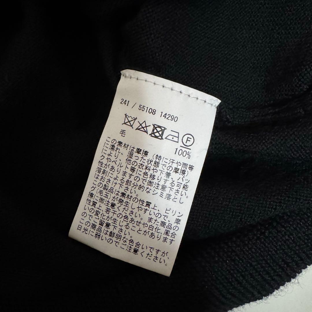 GRAN SASSO/グランサッソ 12ゲージ モックネックニット ブラック