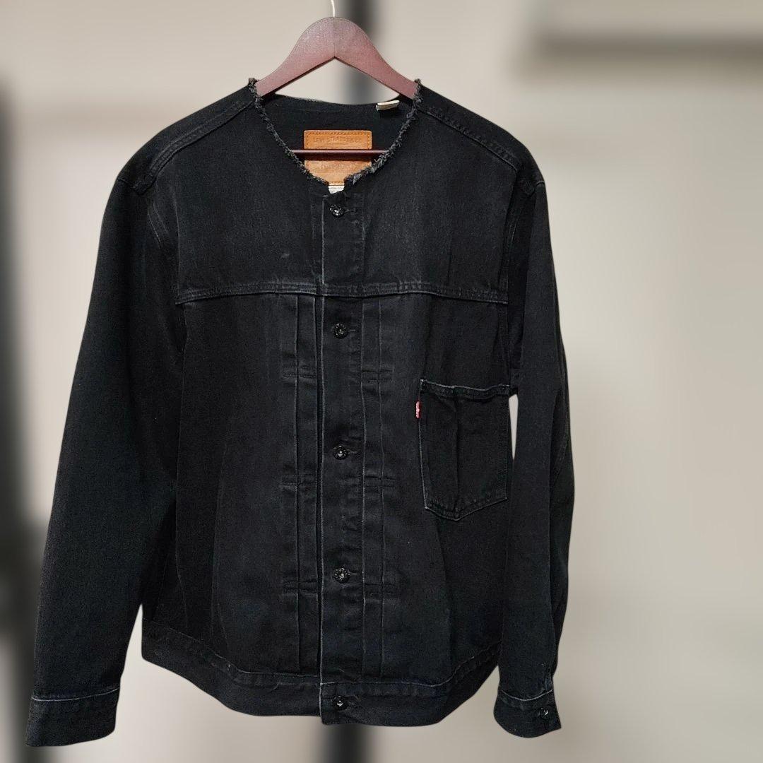 リーバイス エディフィス 別注 1st トラッカーデニムジャケット ノーカラー