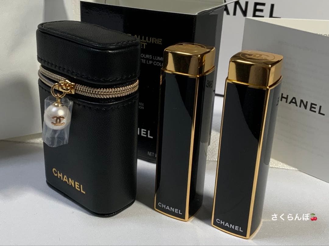 CHANELルージュ アリュール ヴェルヴェット レ ペルル セット オブ 2