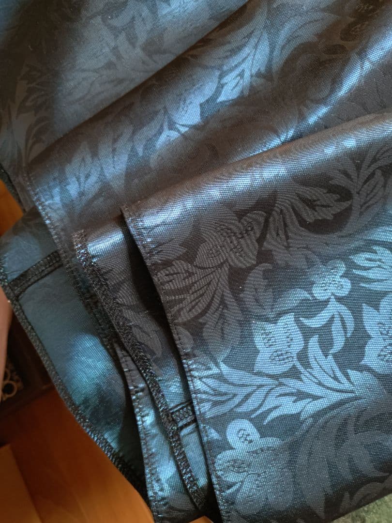 美品 ローラアシュレイ エレガントな上部ベルベット、ダークブルーパーティードレス