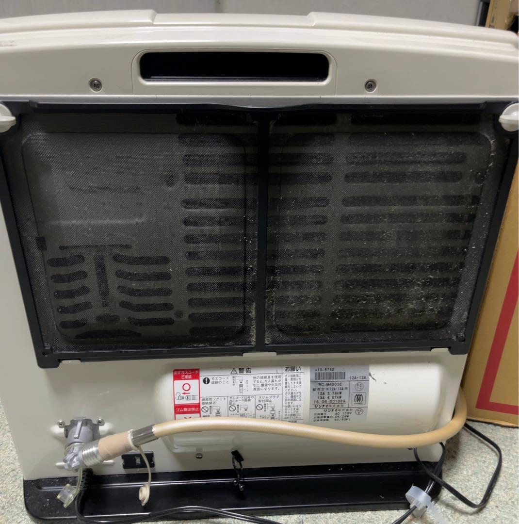 リンナイ ガスファンヒーター RC-M4003E 都市ガス ホース付