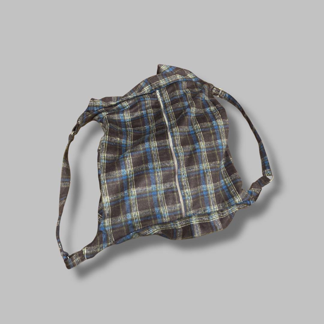 最終値下げ CHECK BAG (BROWN&BLUE) 3127B