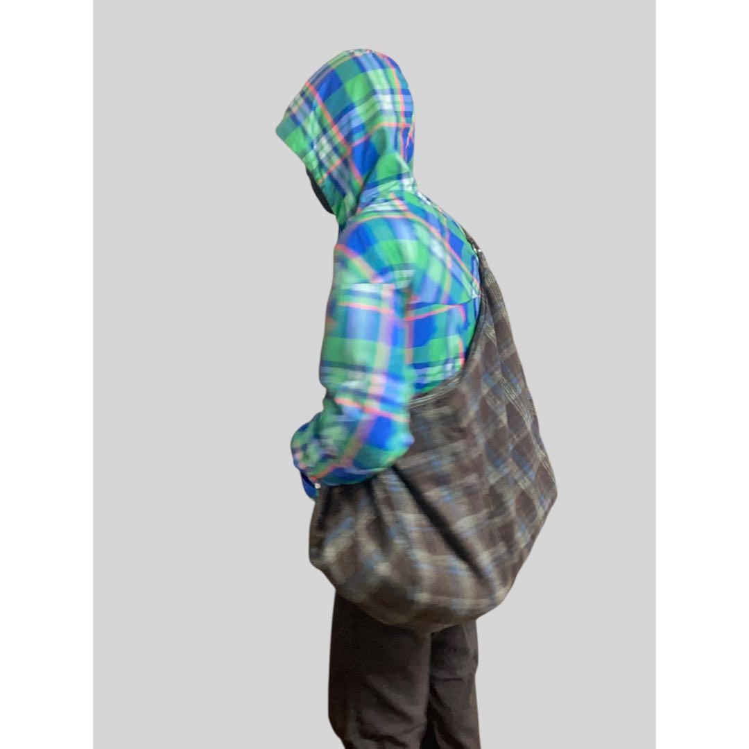 最終値下げ CHECK BAG (BROWN&BLUE) 3127B