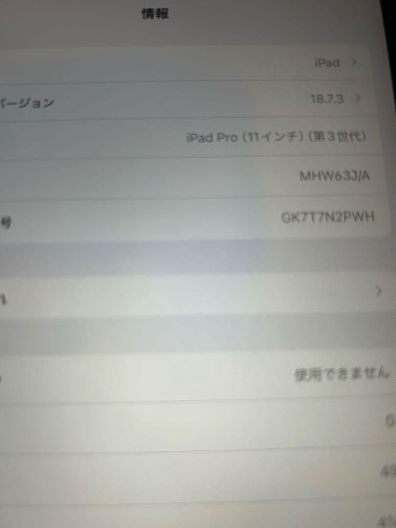 Apple iPad Pro 11inch 3世代シルバー 本体