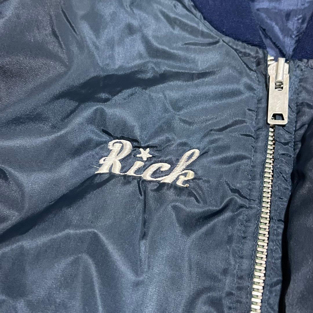 vintage MA1 フライトジャケット　70s コリジャケ　刺繍　短丈