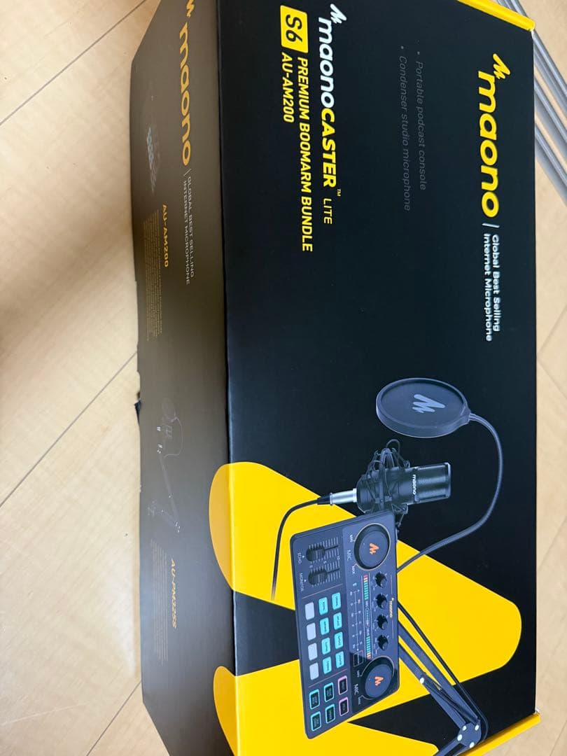 maono マイク、オーディオインターフェイスセット　AU-AM200-S6