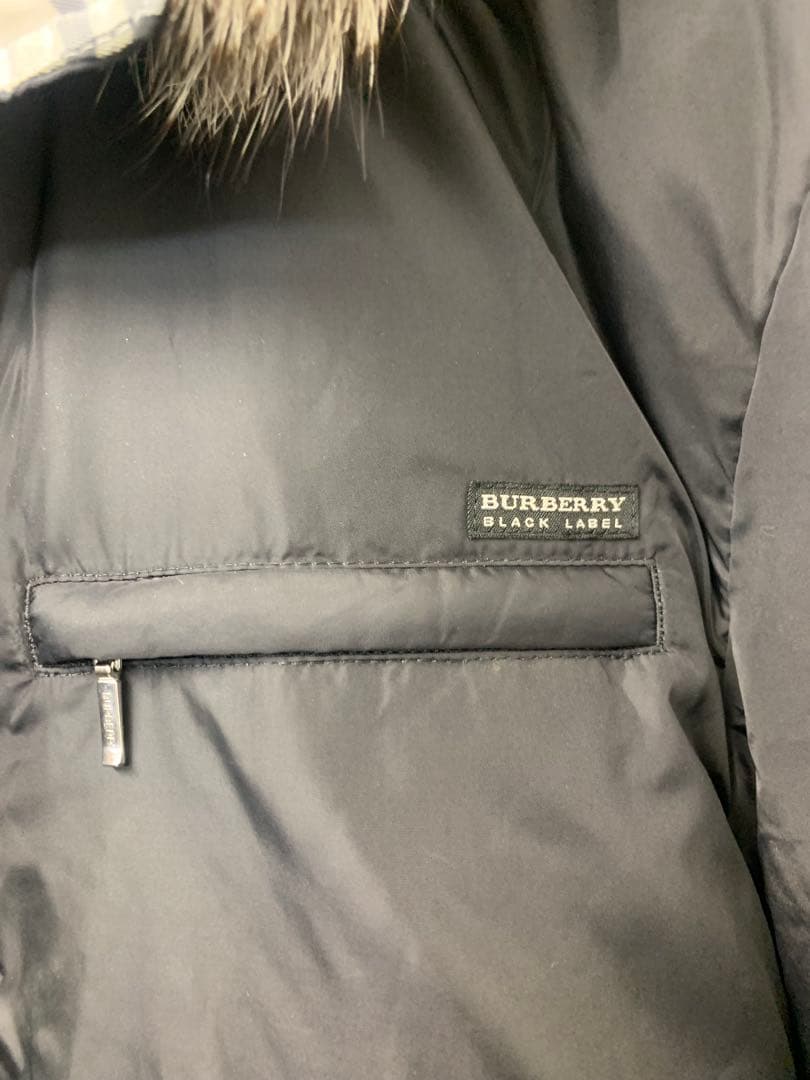 Burberry Black label ナイロン　ダウンジャケット　LL
