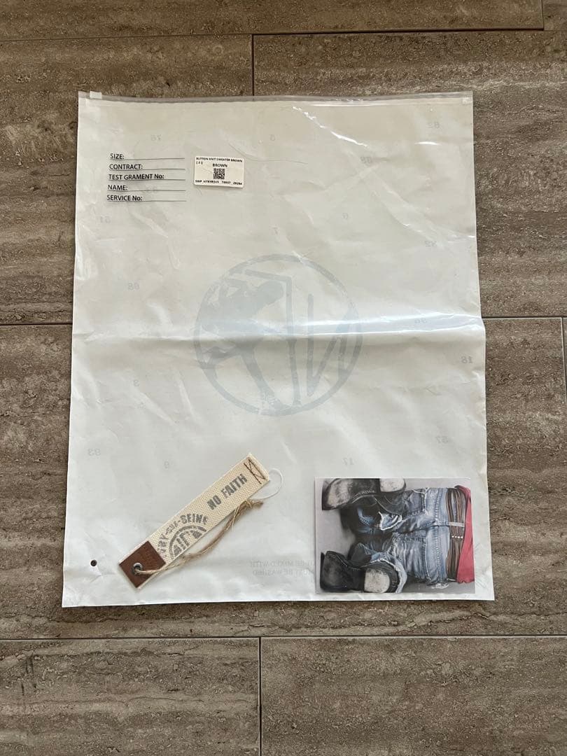 トップス NO/FAITH STUDIOS BUTTON KNIT BROWN