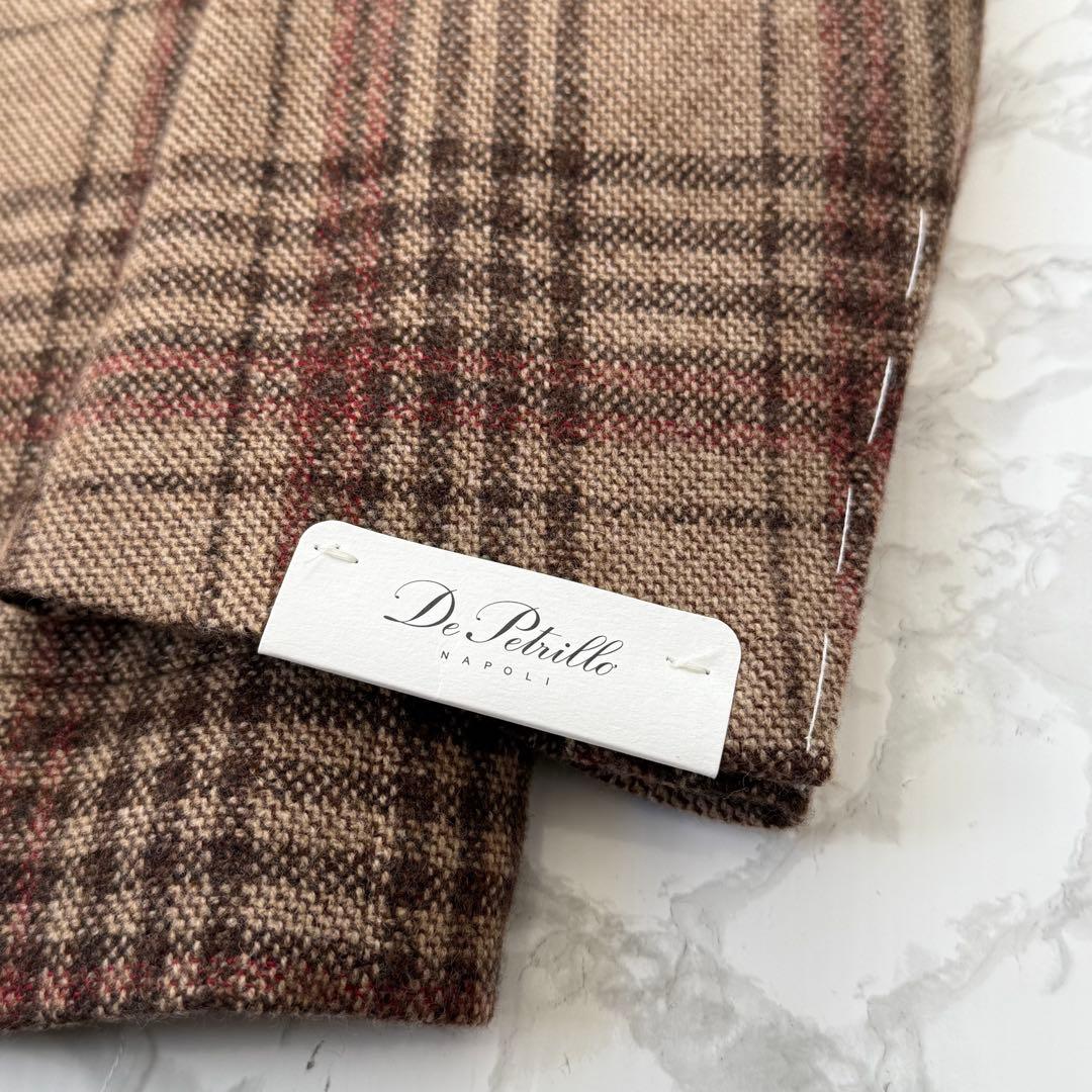 De Petrillo チェック柄 テーラードジャケット　48サイズ