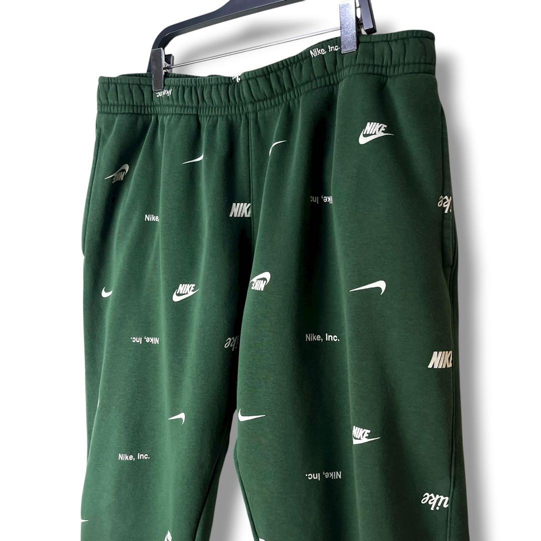 NIKE ナイキ スウェットセットアップ 上下セット スウッシュロゴ総柄 XL
