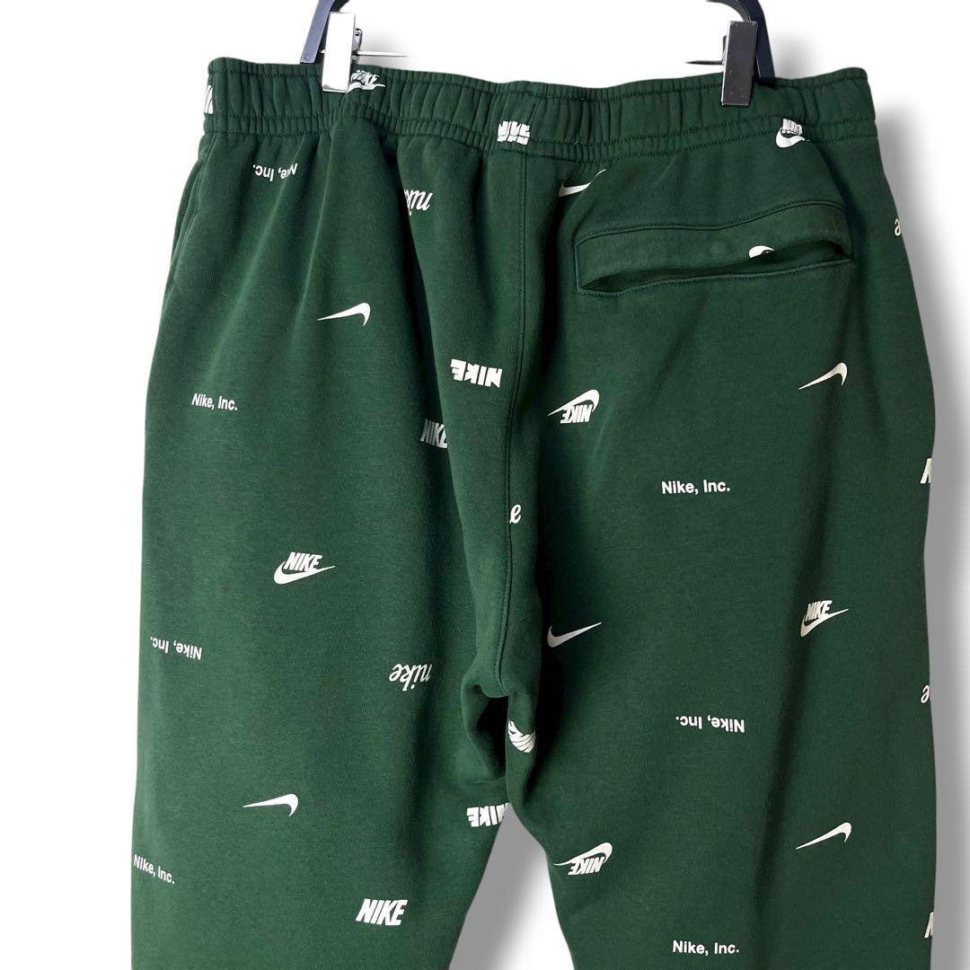 NIKE ナイキ スウェットセットアップ 上下セット スウッシュロゴ総柄 XL