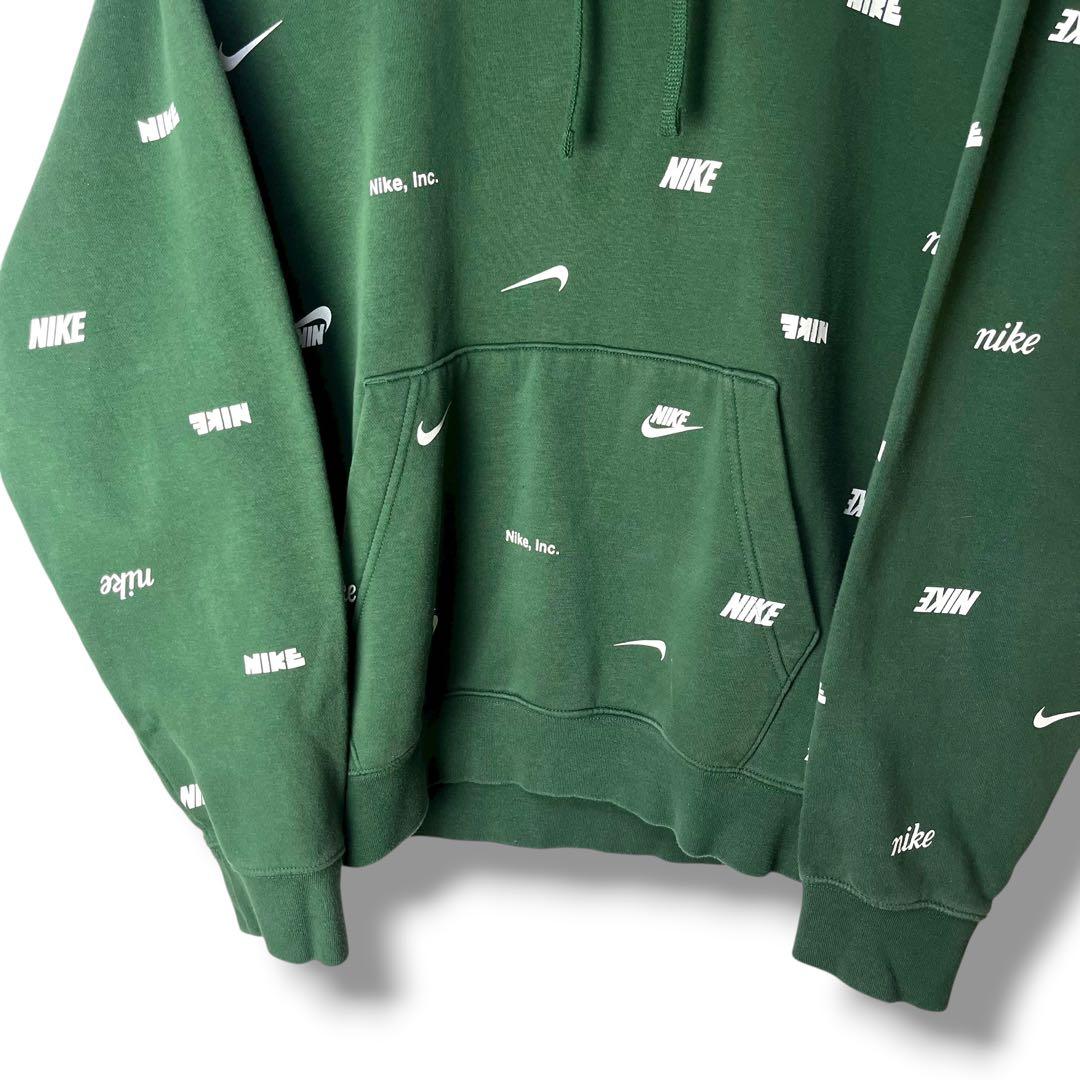 NIKE ナイキ スウェットセットアップ 上下セット スウッシュロゴ総柄 XL