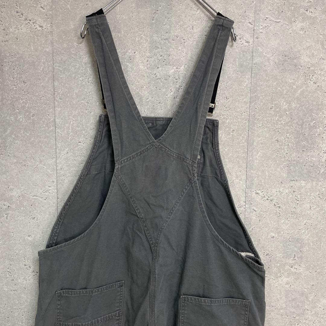 カーハート　オーバーオール　ダブルニー　ビックサイズ　グレー　W46 L34