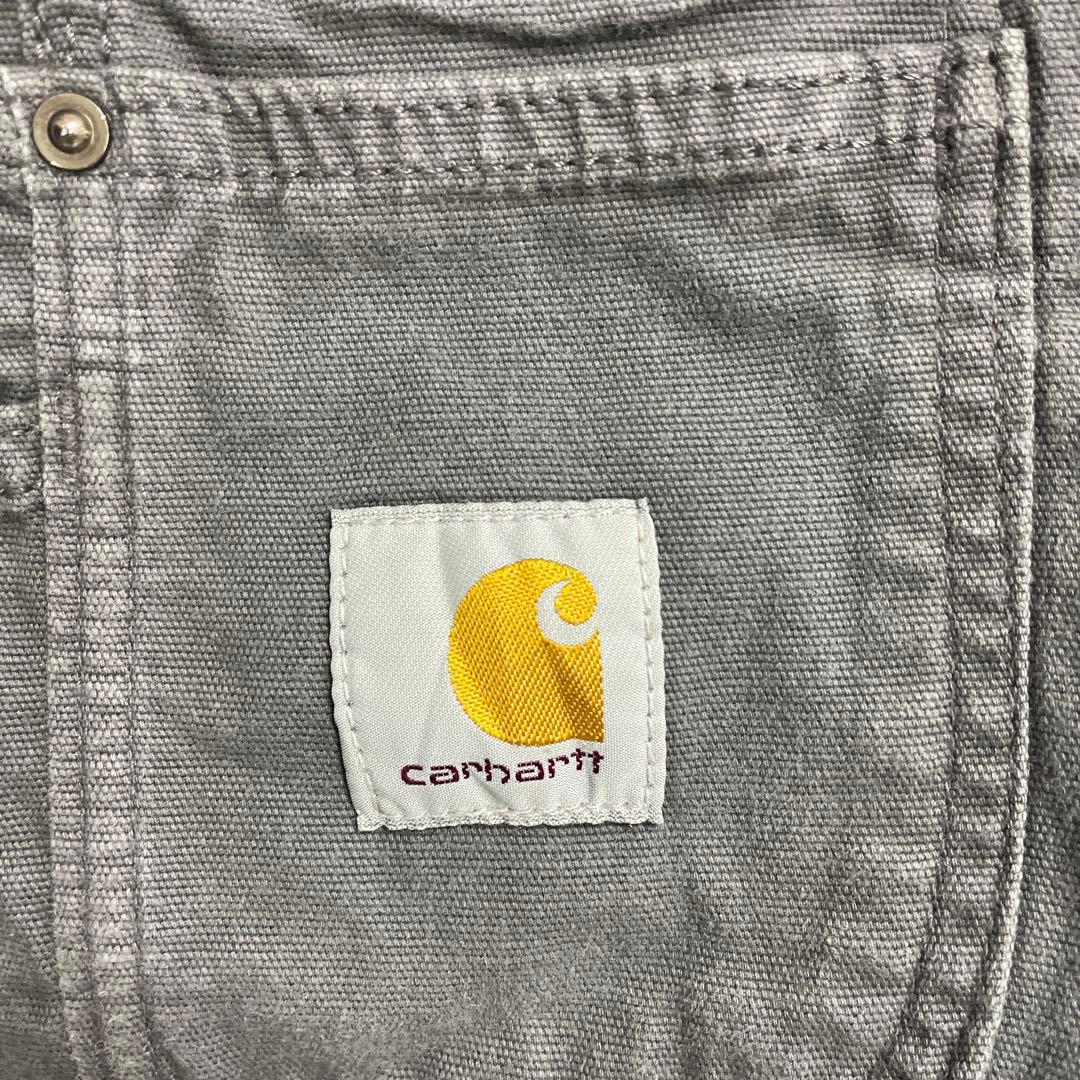 カーハート　オーバーオール　ダブルニー　ビックサイズ　グレー　W46 L34
