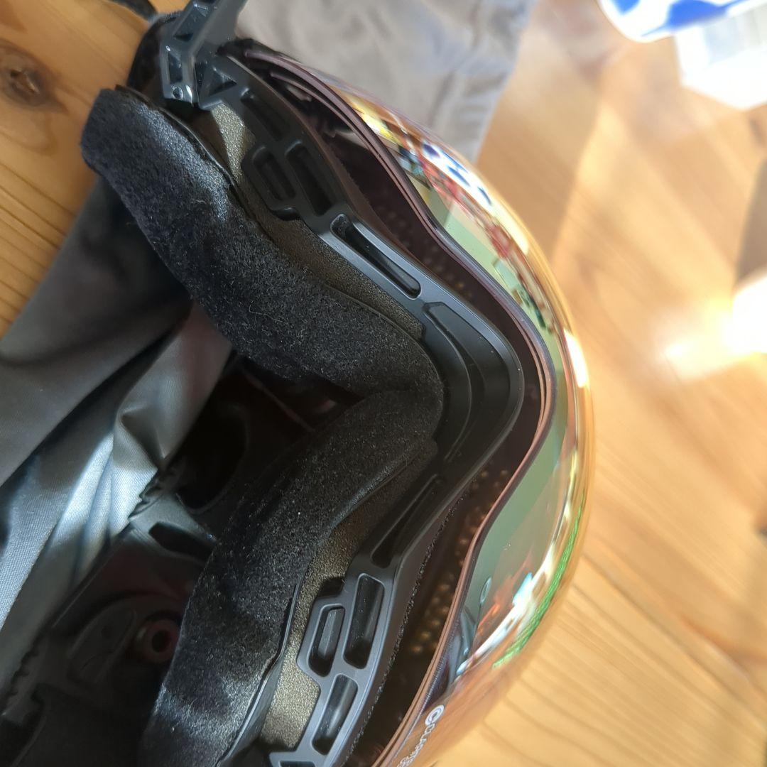 SWANS スキーゴーグル 青/黒 収納袋付き