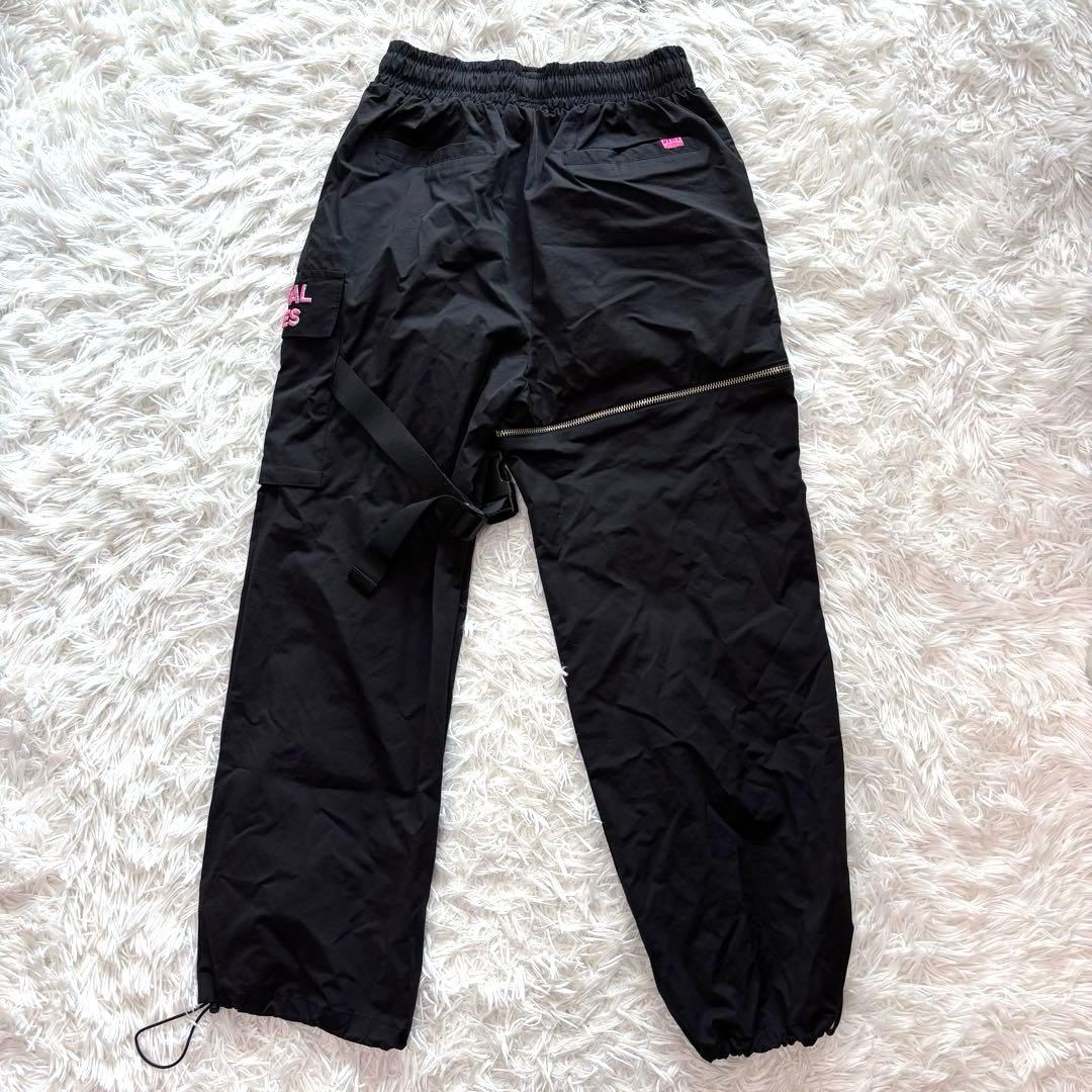 FR2 梅 カーゴパンツ パンツ ブラック ナイロン スウェット