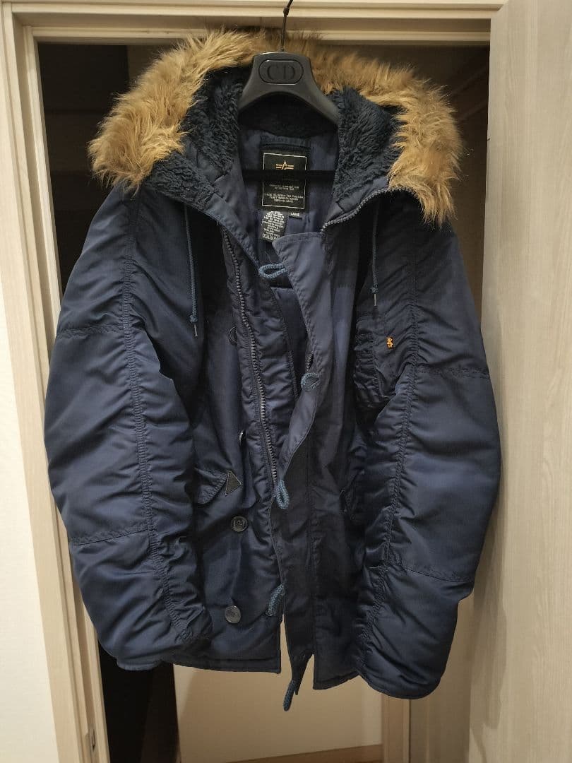 ALPHA N-3B ネイビー L ミリタリー ジャケット