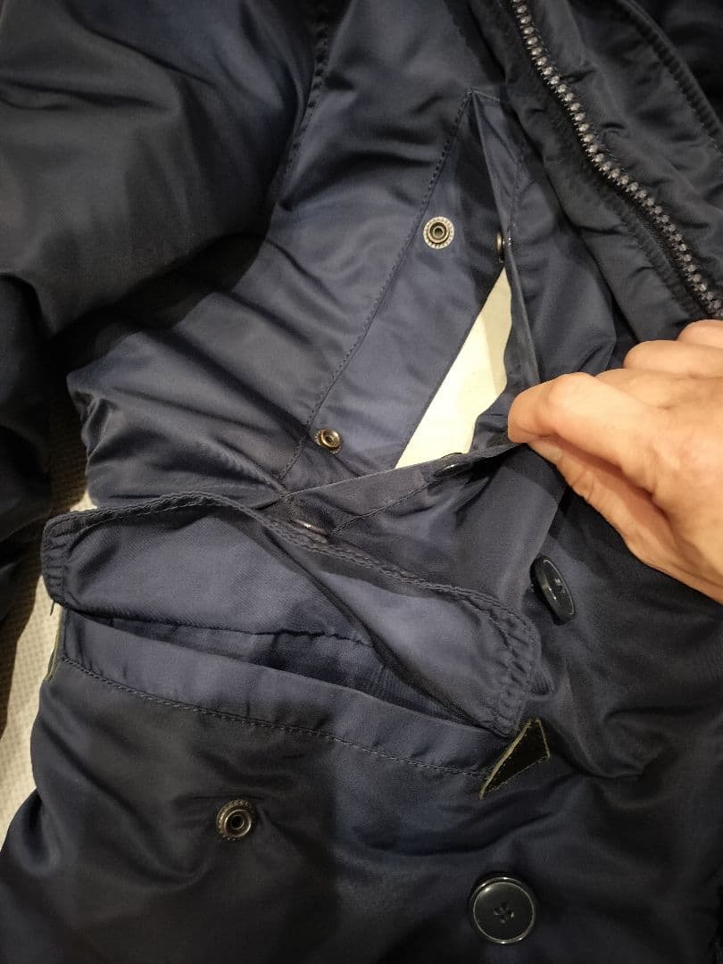 ALPHA N-3B ネイビー L ミリタリー ジャケット