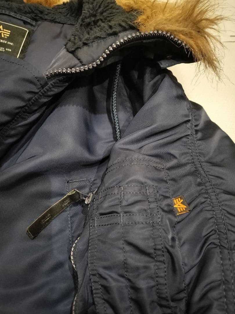 ALPHA N-3B ネイビー L ミリタリー ジャケット