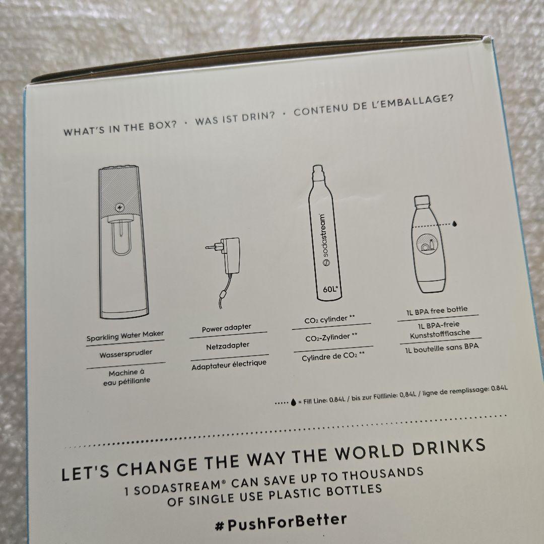 未使用品 美品　ソーダストリーム E-テラ ホワイト SSM1098　炭酸水