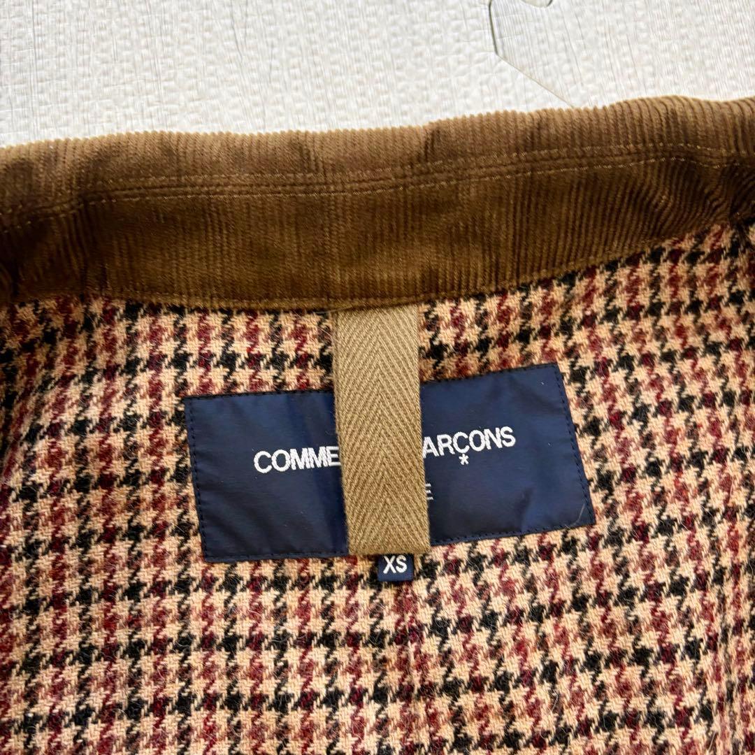 ギャルソンオム AD2013 中綿 ステンカラーコート千鳥 ジャケット